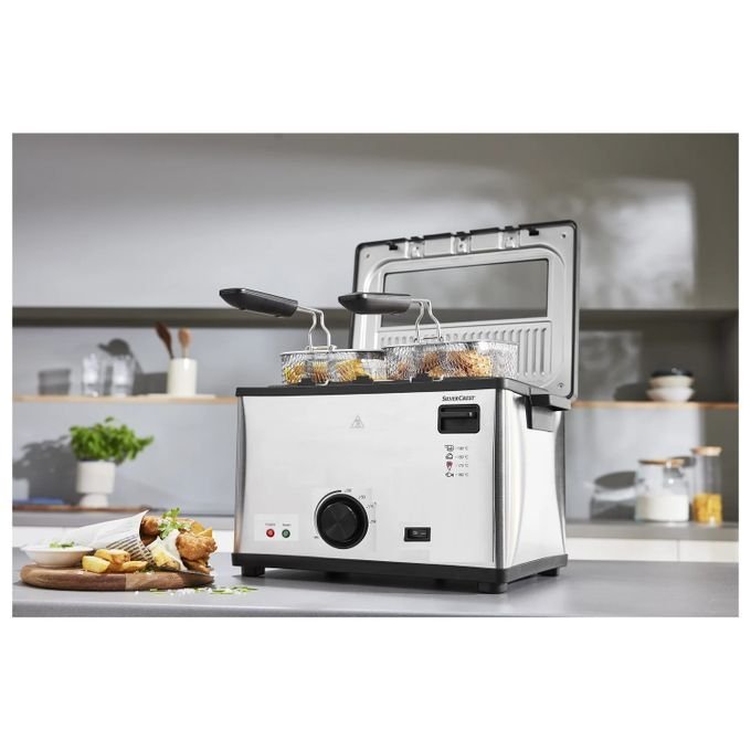 Friteuse inox 4L - 2000 W SilverCrset DF3700 – Image 3