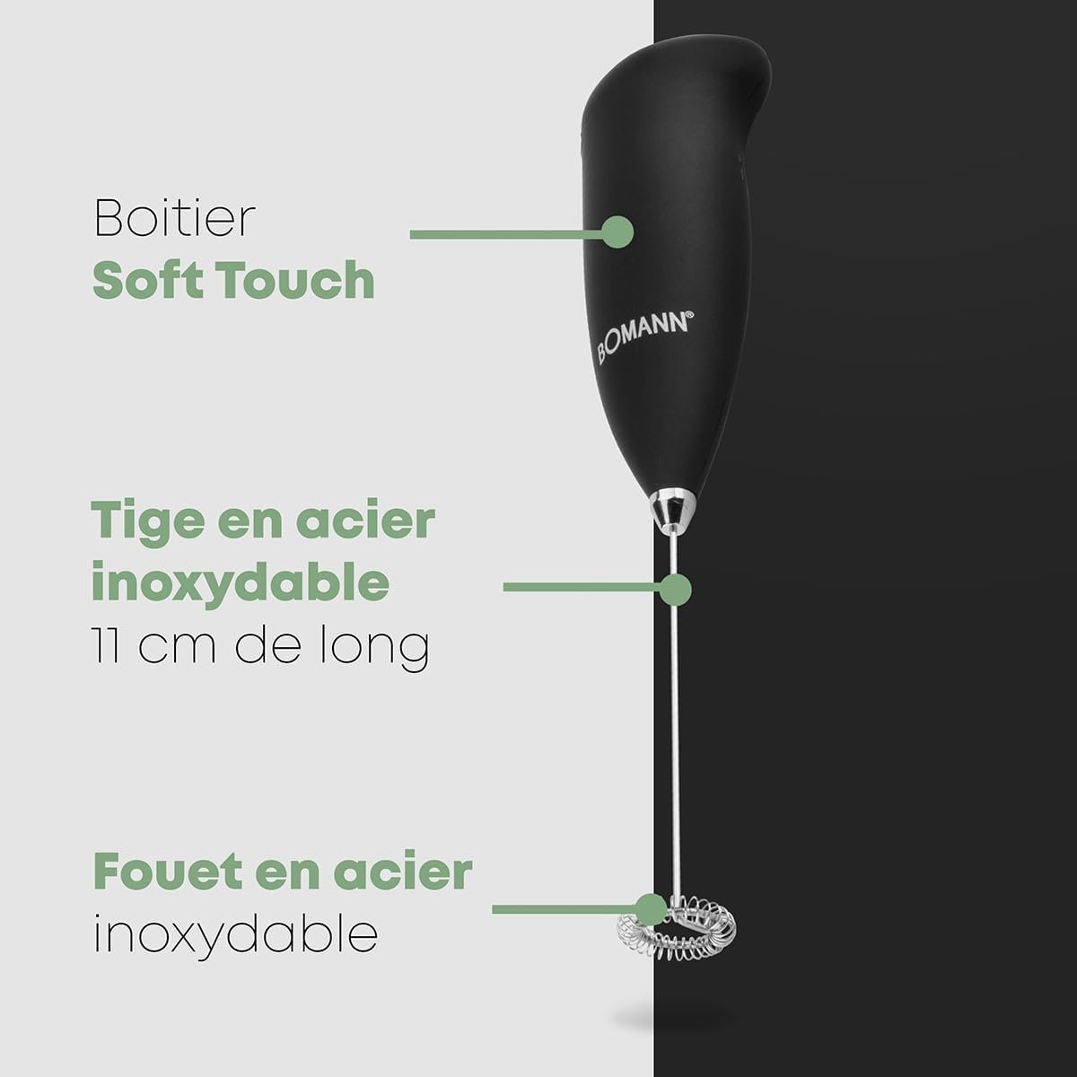 Mousseur à Lait inox Bomann MS 344 CB – Image 9