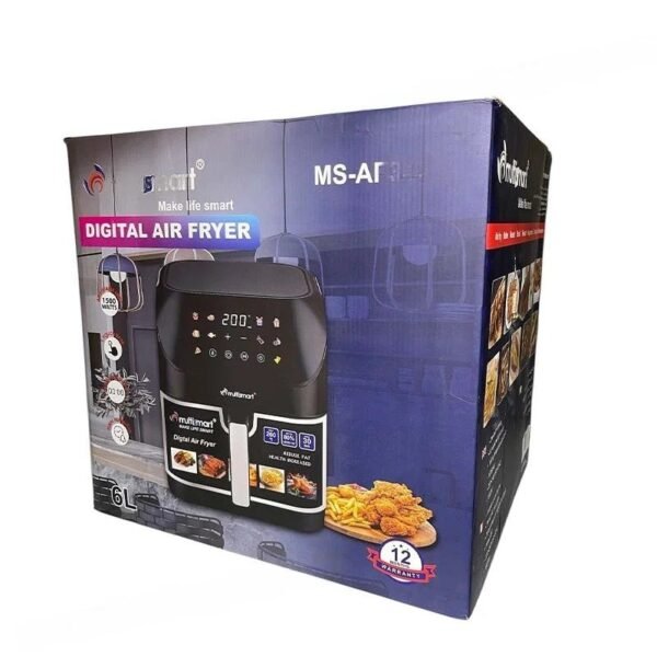 Friteuse Sans Huile 06L 1500W Ecran tactile LED Multismart AF3436 - Image 2