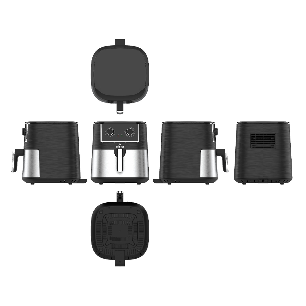Air Fryer 7.2Lt -1650W – Inox CRISTOR KFA650XN – Image 3