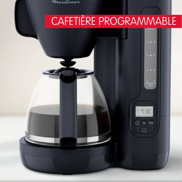 Cafetière filtre Programmable Morning Bleu Nuit FG2M2810 moulinex – Image 7