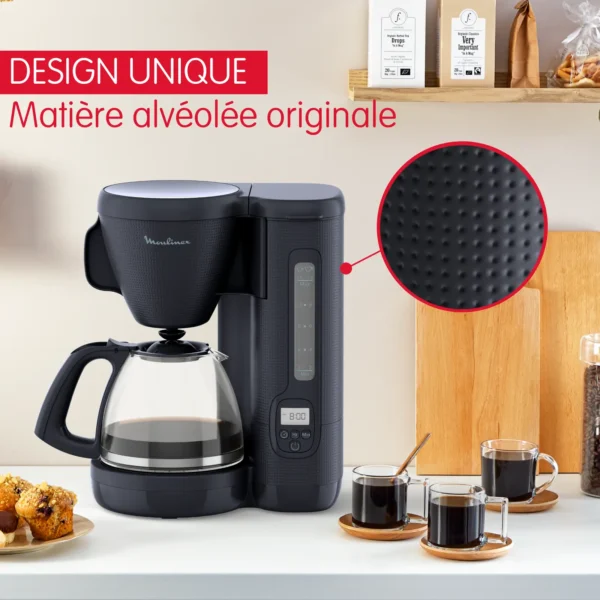 Cafetière filtre Programmable Morning Bleu Nuit FG2M2810 moulinex – Image 8