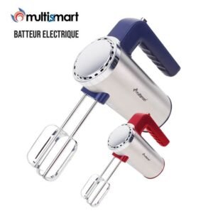 Batteur inox  Bleu 300W 05 Vitesses + Turbo Multismart  MS-HM109