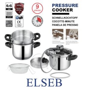 Cocotte Elseb 9 pcs 4L + 6L - inox 18 / 10