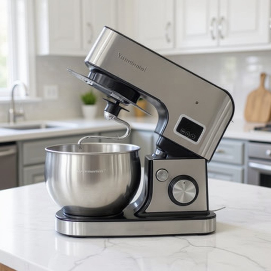 Pétrin inox 05L 1500W avec 03 Accessoires et afficheur LCD Multismart MS-SM3105 – Image 2
