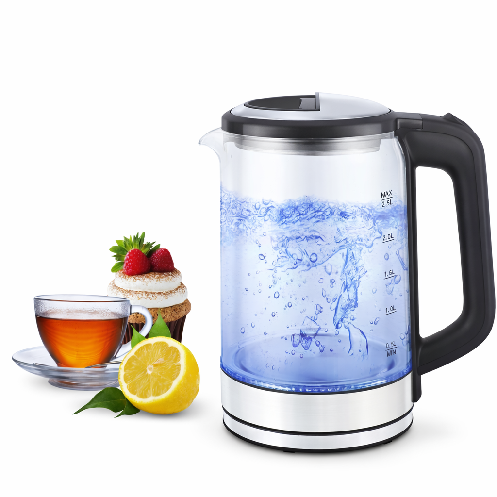 Bouilloire LED En Verre 2.5L 1500W Trustmann TM-EK-002 – Image 2