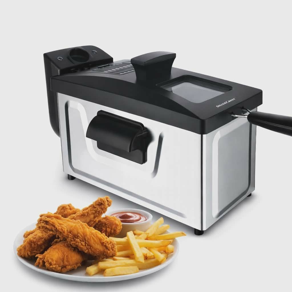 Friteuse inox 3L 1800W SilverCrset DF7710B-GS – Image 5