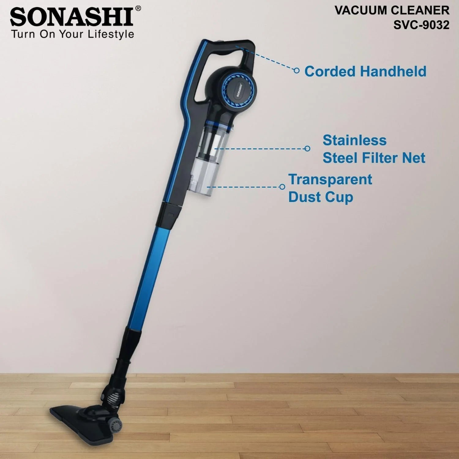 Aspirateur Balai 3 en 1 - 600W SVC-9032 Garantie 24 Mois – Image 6