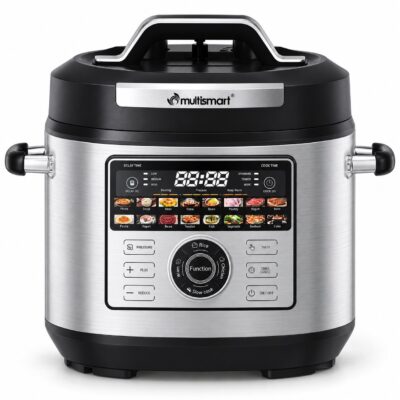 Cocotte électrique intelligente Digital 6 L 1000W Avec Multi-programmes Multismart MS-PC2106